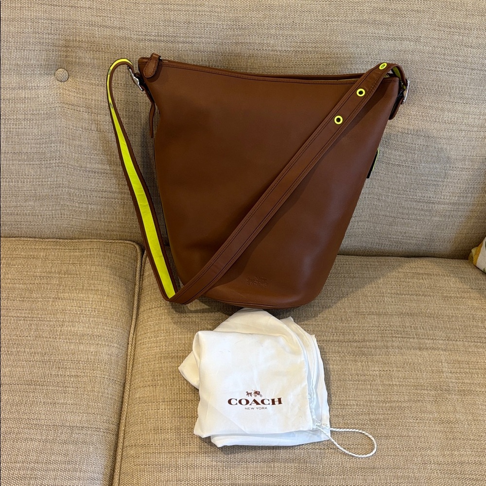 COACH Bucket bag with neon trim